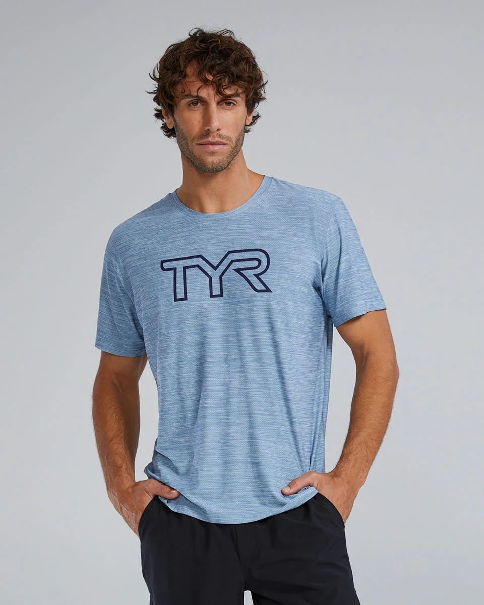 TYR Airtec™ Men's Big Logo Tee - Solid / Heather - Image 17