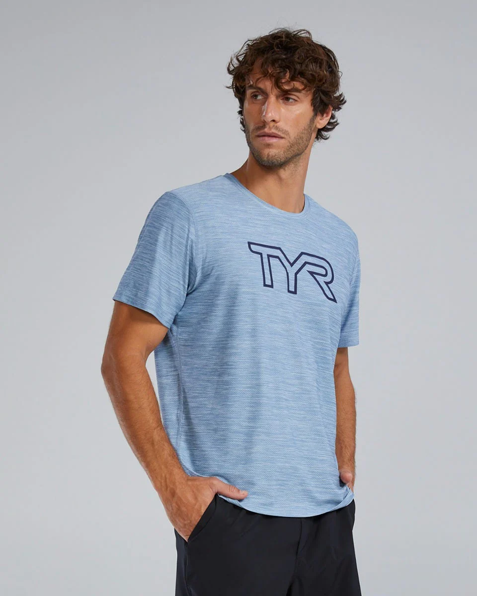 TYR Airtec™ Men's Big Logo Tee - Solid / Heather - Image 20
