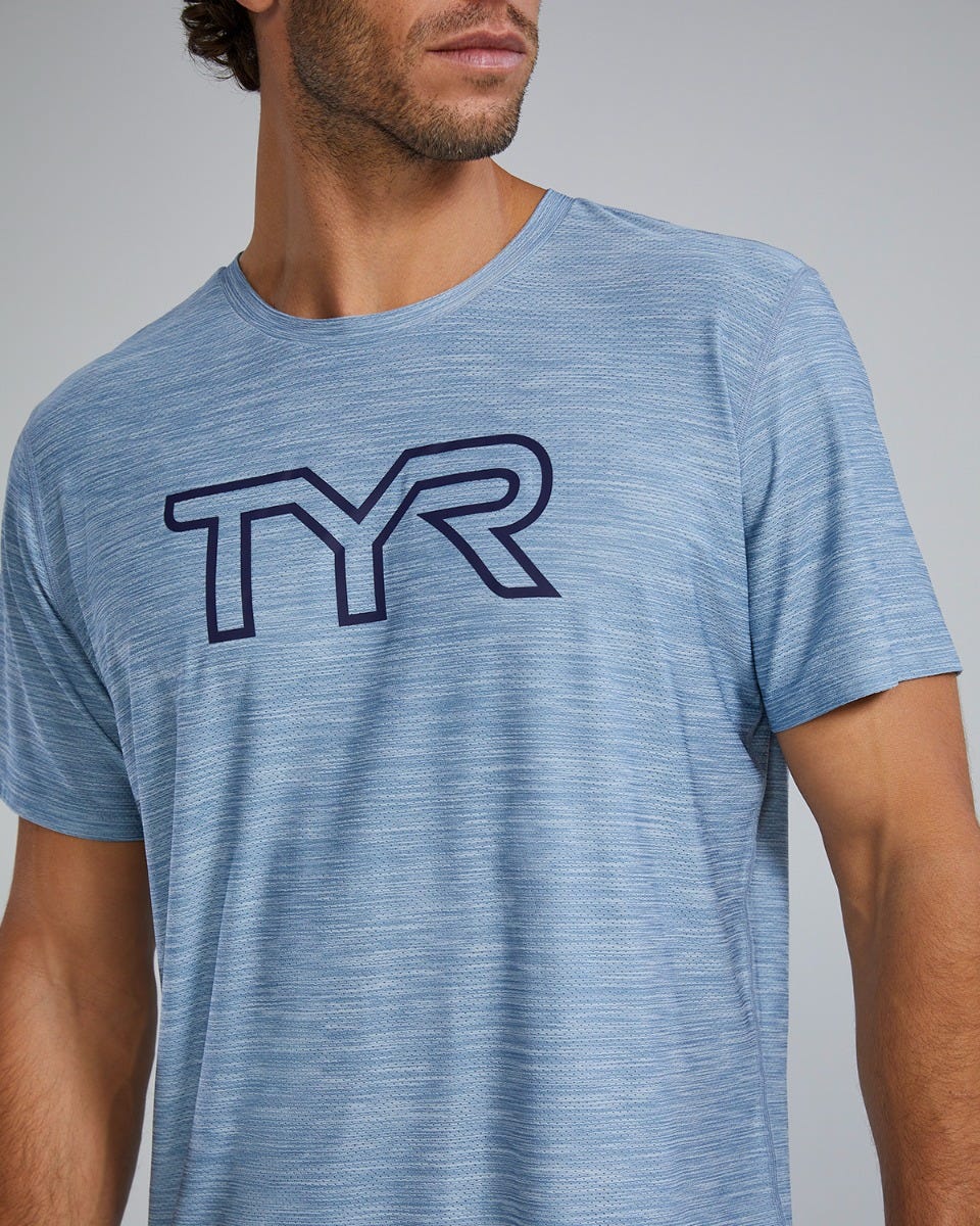 TYR Airtec™ Men's Big Logo Tee - Solid / Heather - Image 21