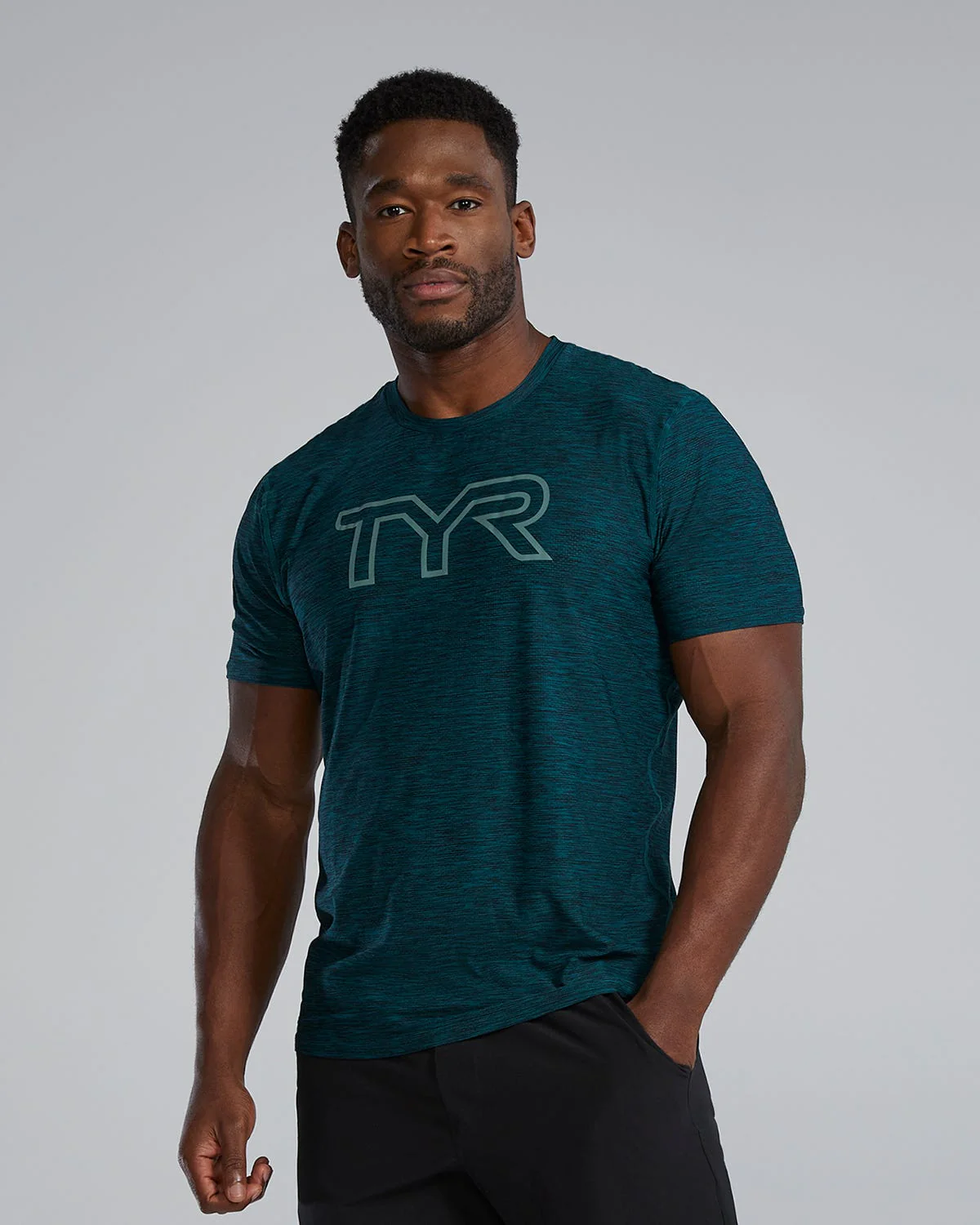 TYR Airtec™ Men's Big Logo Tee - Solid / Heather - Image 33