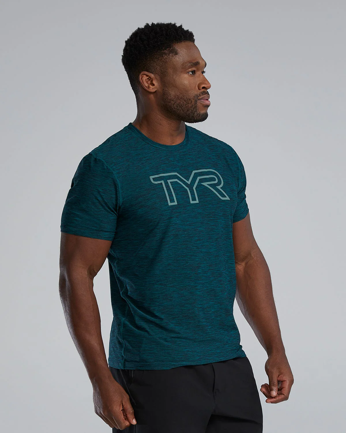 TYR Airtec™ Men's Big Logo Tee - Solid / Heather - Image 36