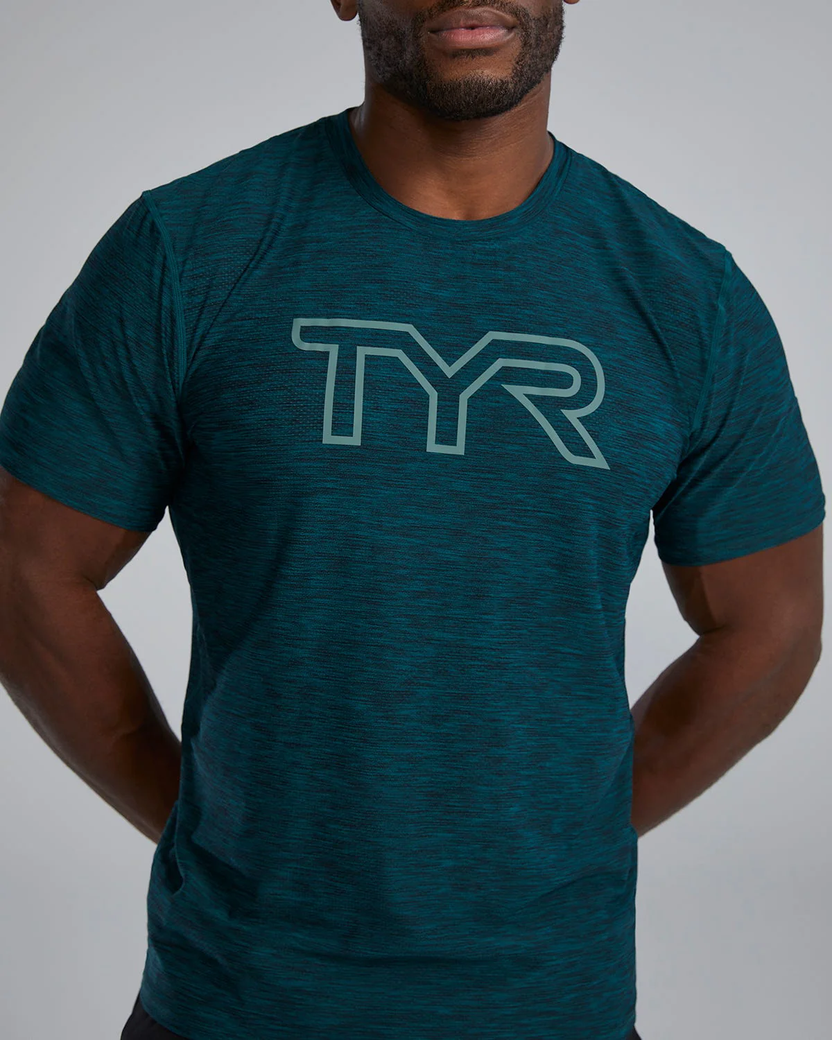 TYR Airtec™ Men's Big Logo Tee - Solid / Heather - Image 37