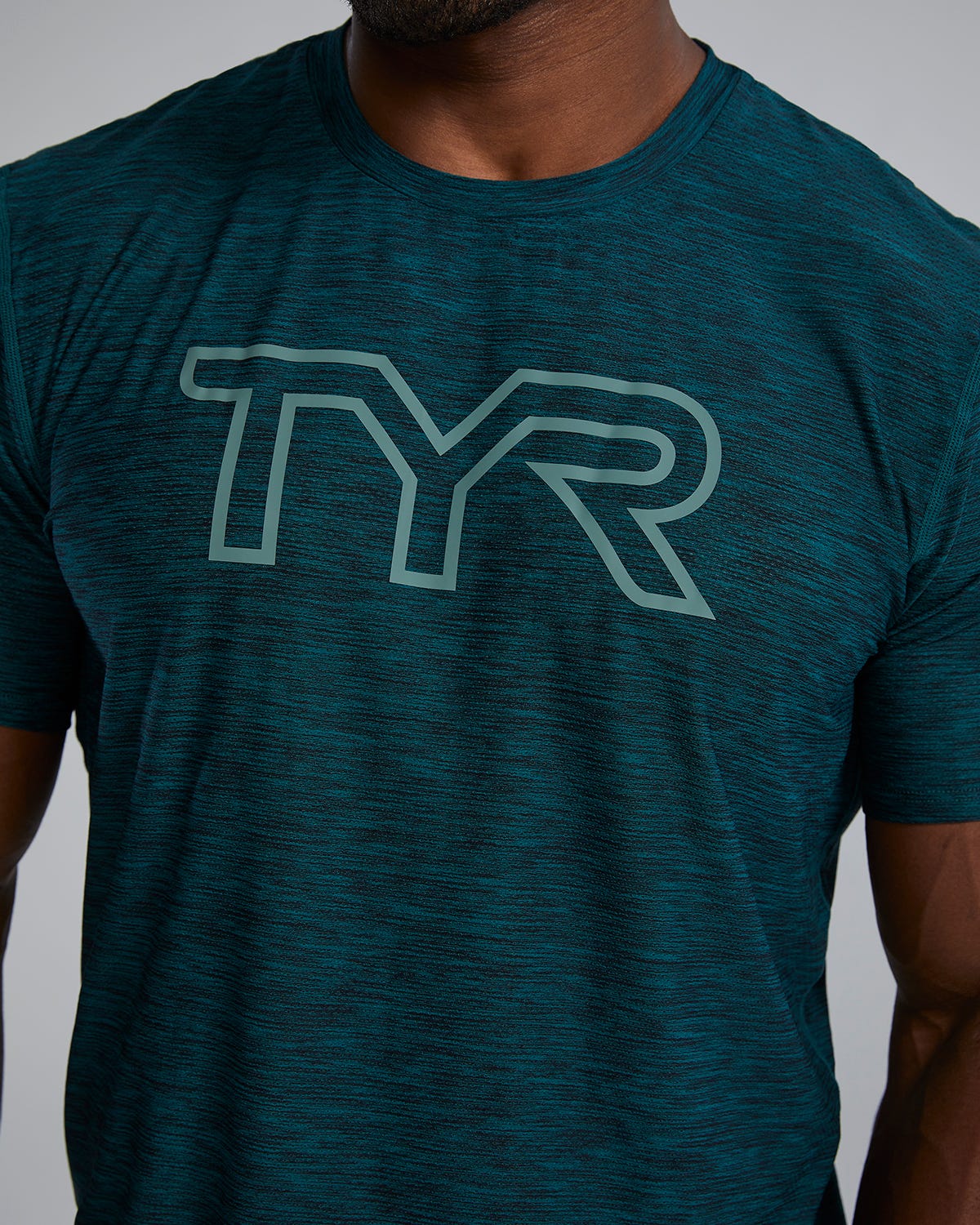 TYR Airtec™ Men's Big Logo Tee - Solid / Heather - Image 38