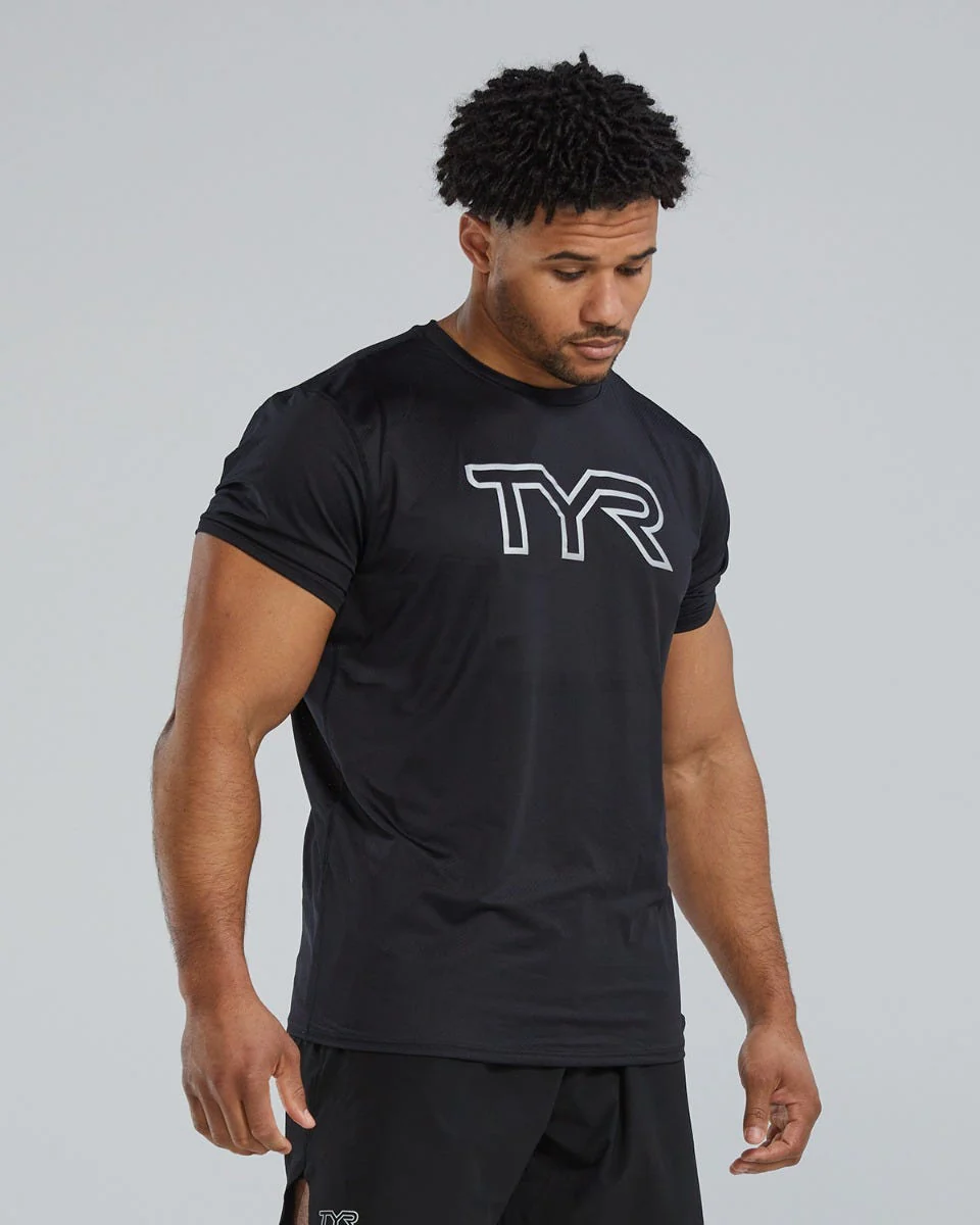 TYR Airtec™ Men's Big Logo Tee - Solid / Heather - Image 4