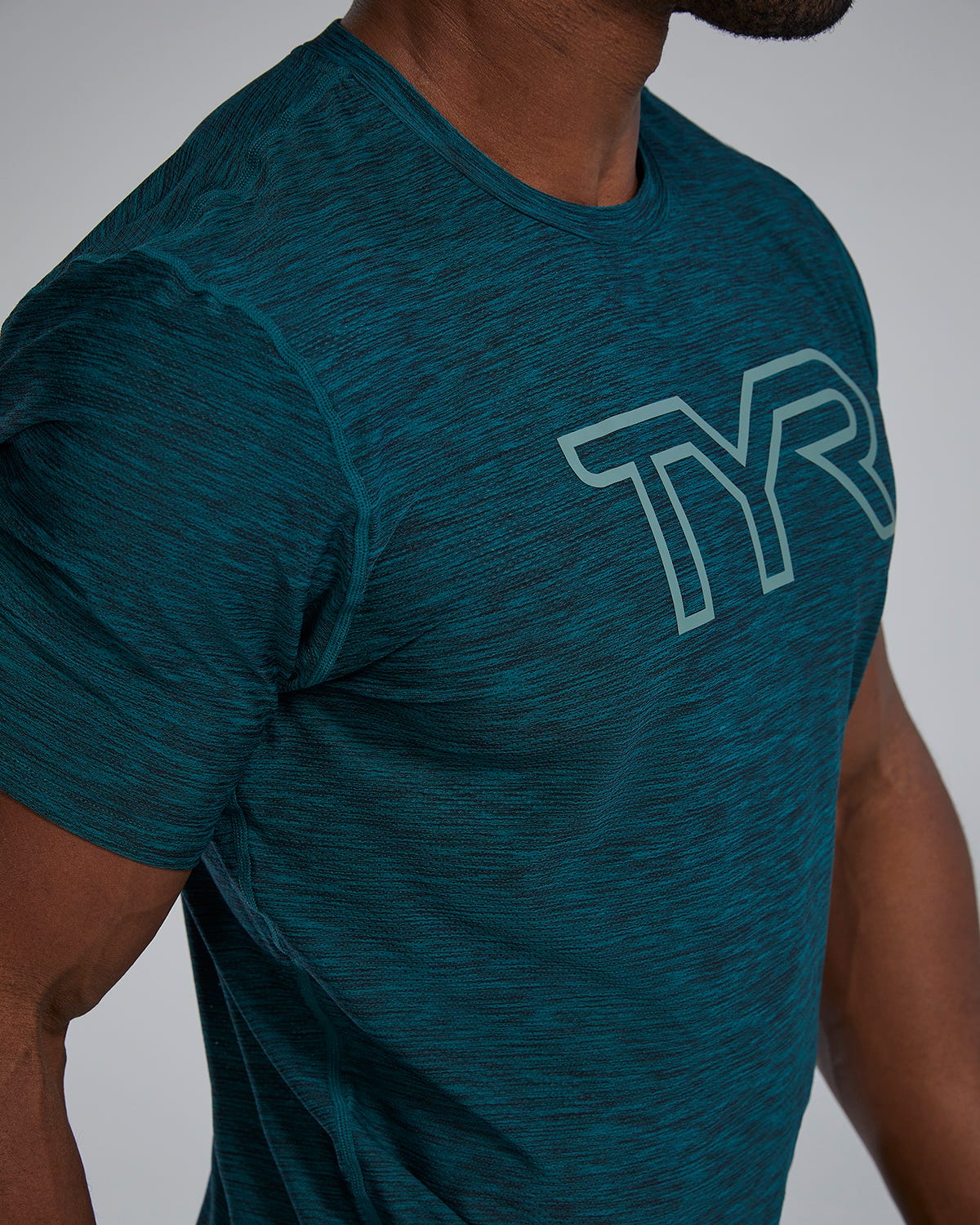 TYR Airtec™ Men's Big Logo Tee - Solid / Heather - Image 40