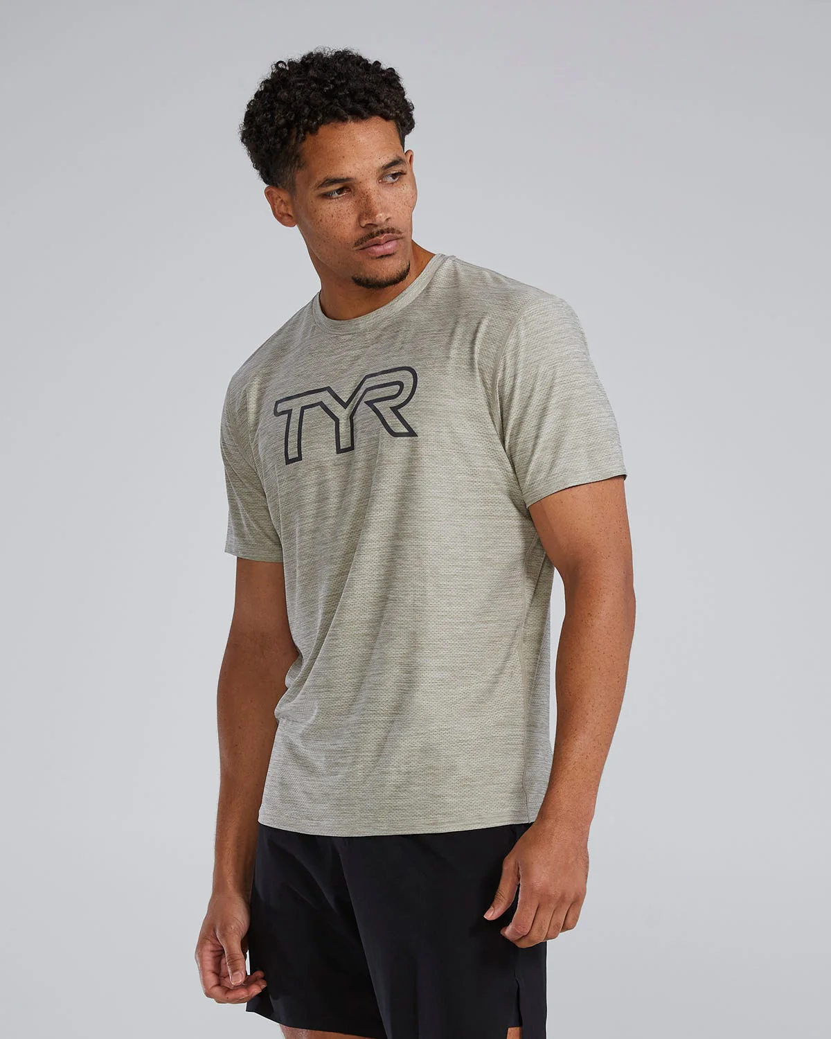 TYR Airtec™ Men's Big Logo Tee - Solid / Heather - Image 43