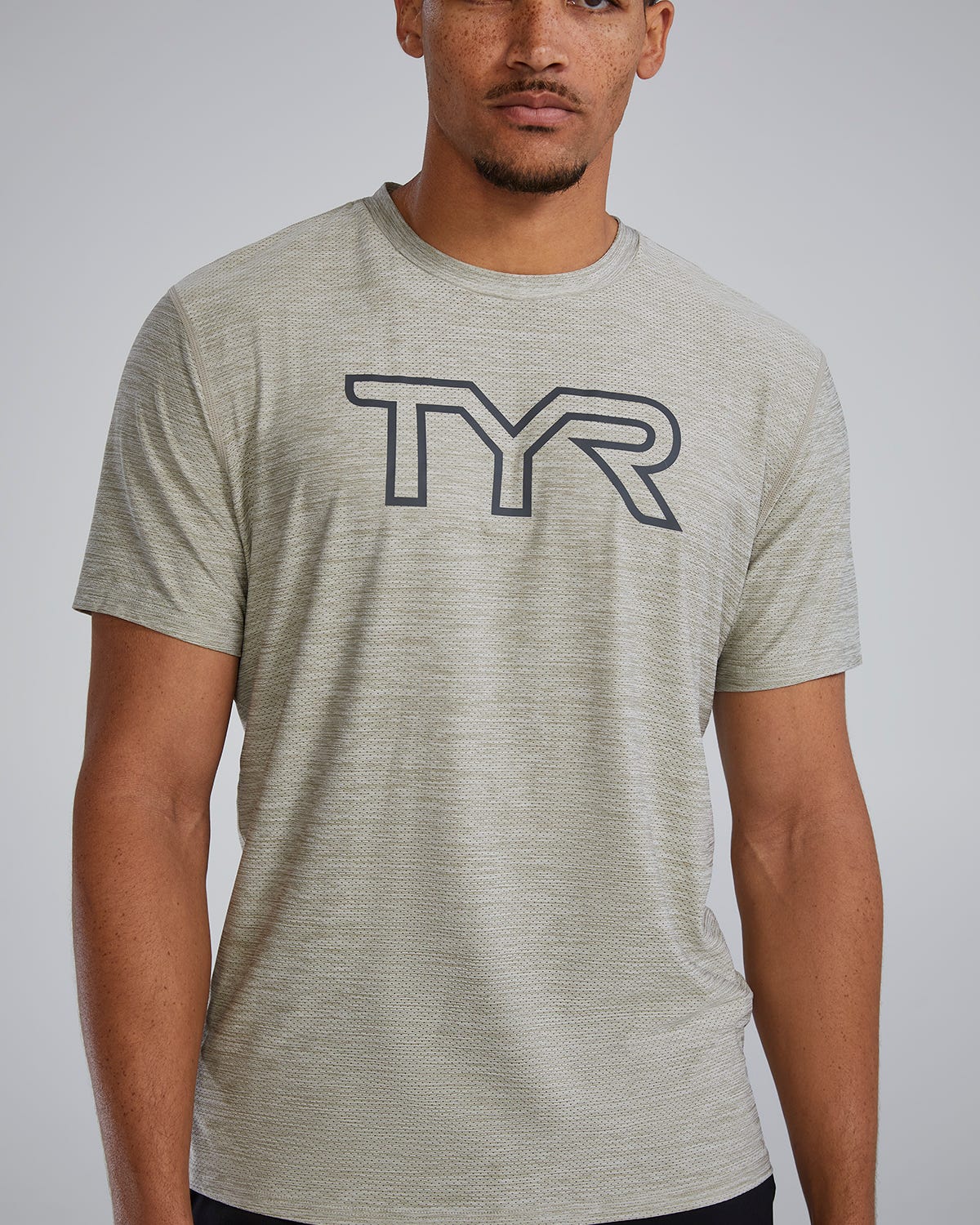 TYR Airtec™ Men's Big Logo Tee - Solid / Heather - Image 46