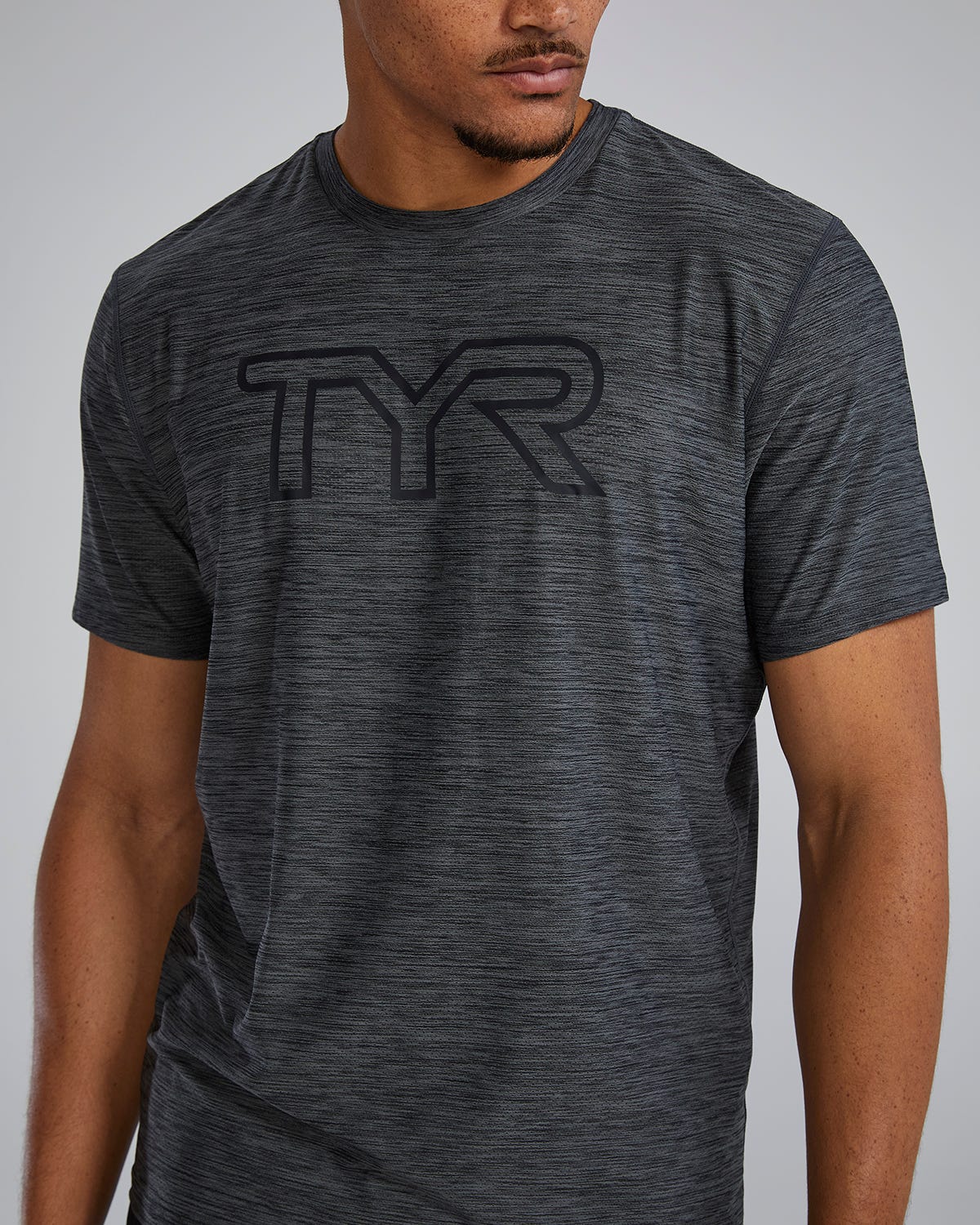 TYR Airtec™ Men's Big Logo Tee - Solid / Heather - Image 53