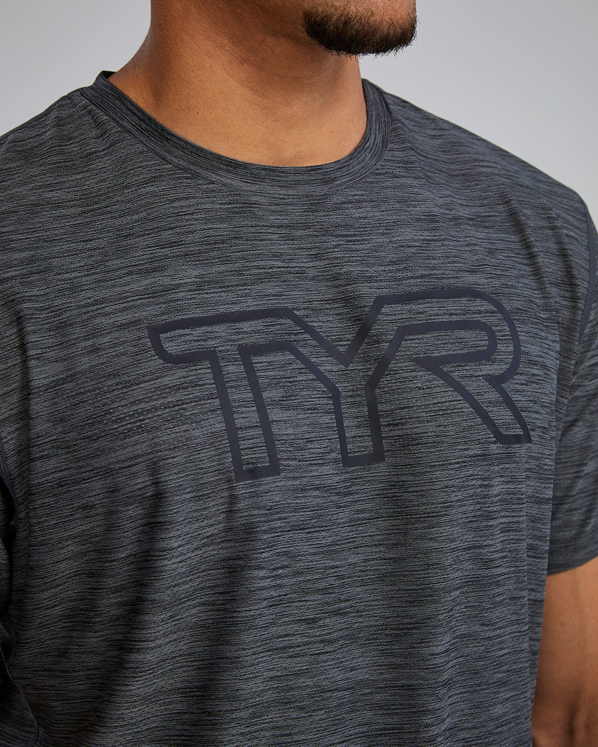 TYR Airtec™ Men's Big Logo Tee - Solid / Heather - Image 56