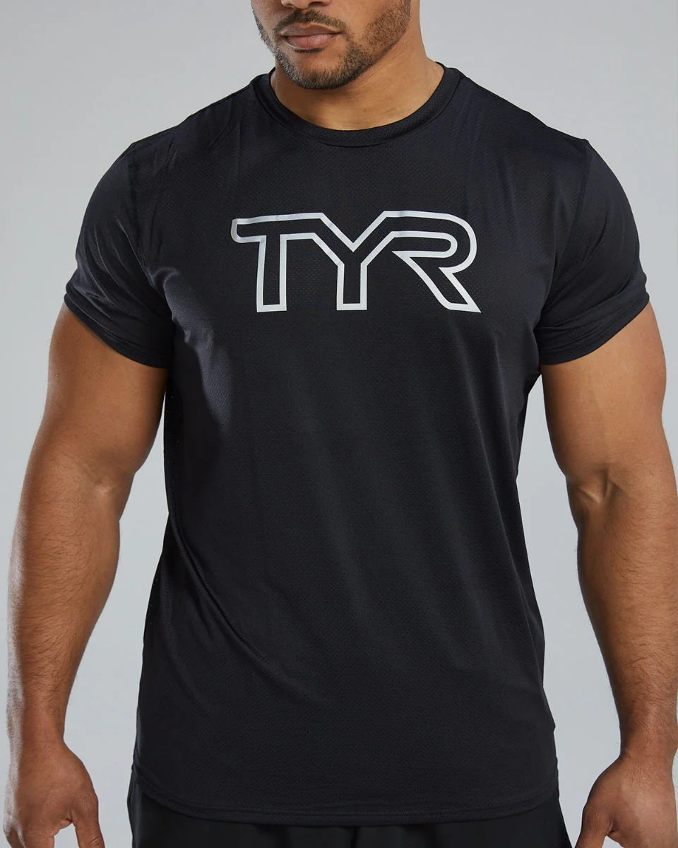 TYR Airtec™ Men's Big Logo Tee - Solid / Heather - Image 6