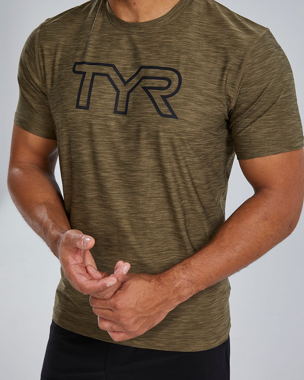 TYR Airtec™ Men's Big Logo Tee - Solid / Heather - Image 61