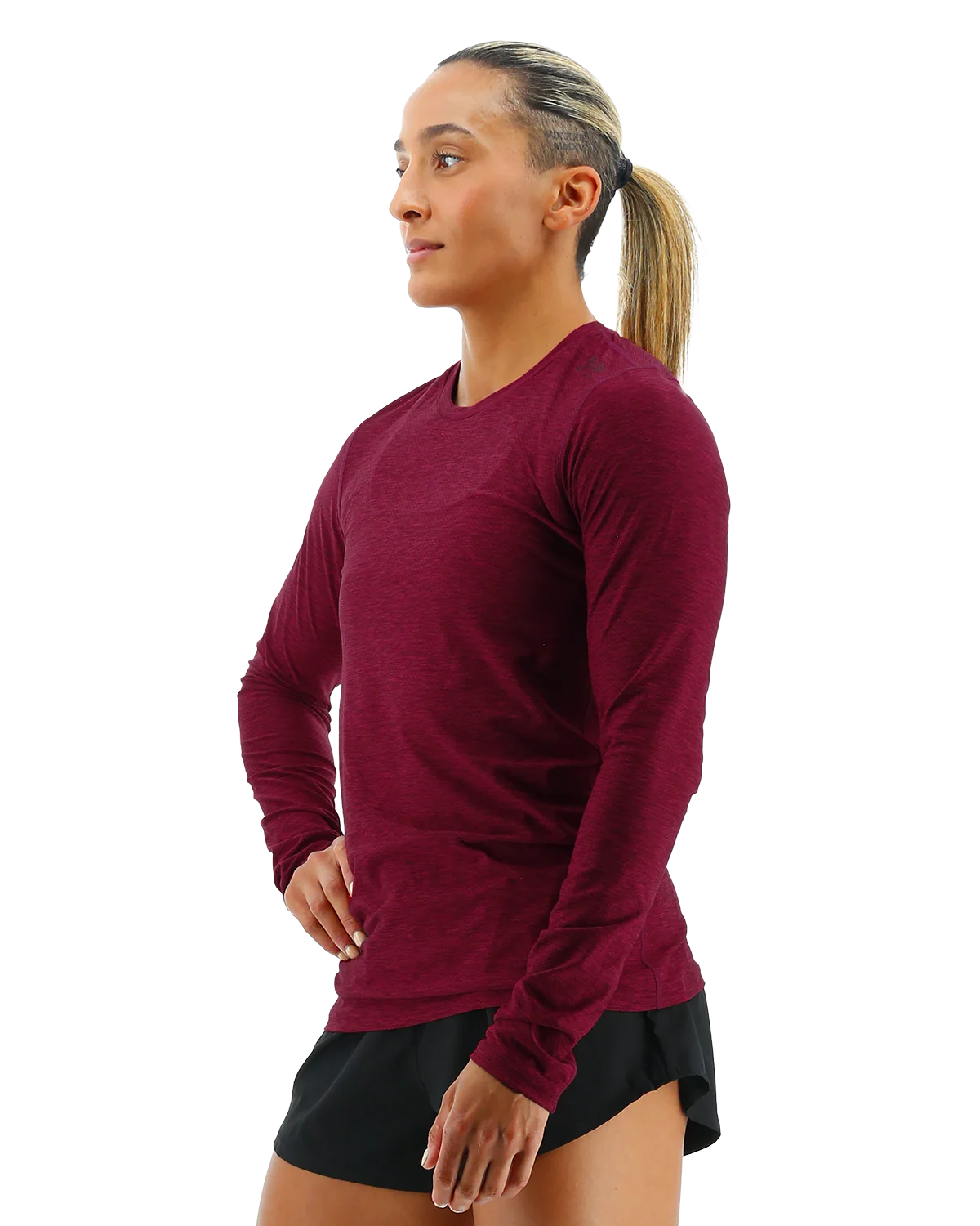 TYR Airtecâ„¢ Women's Long Sleeve Tee - Solid - Image 12