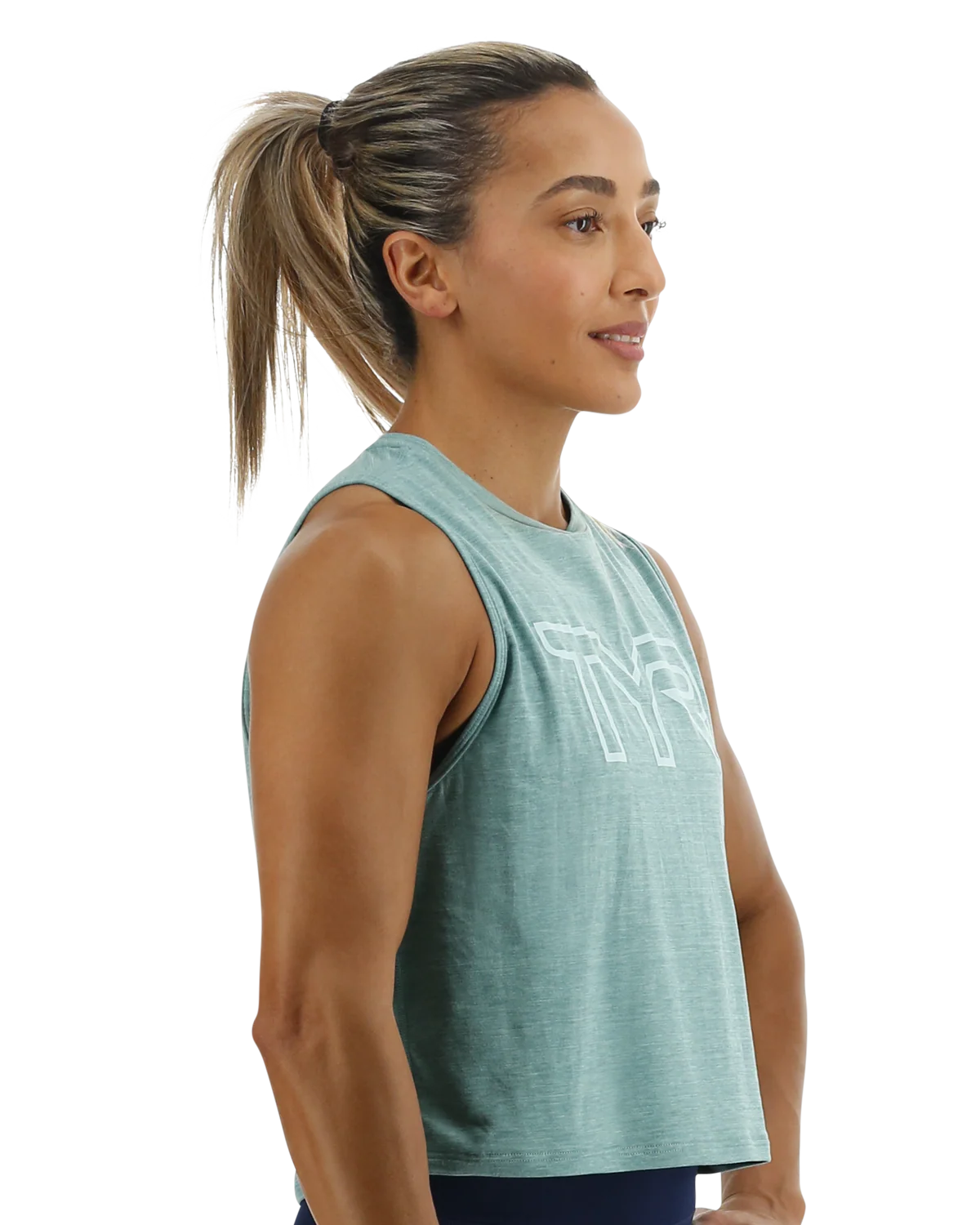 TYR ClimaDry™ Women's Cropped Tech Tank - Solid / Heather - Image 16