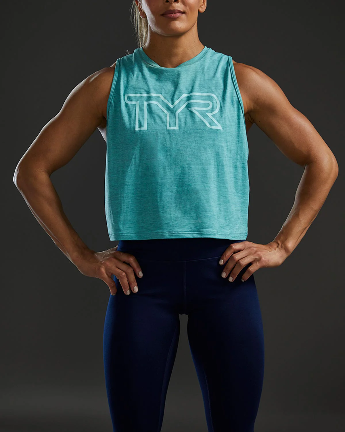 TYR ClimaDry™ Women's Cropped Tech Tank - Solid / Heather - Image 17