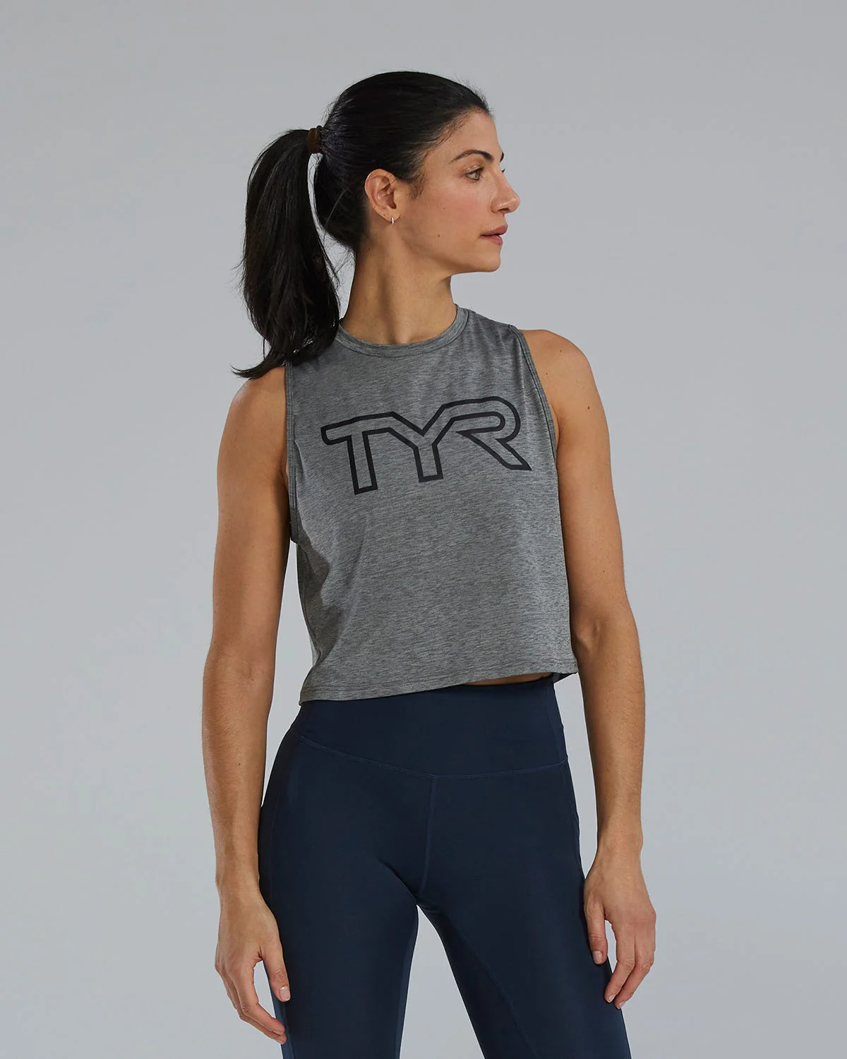 TYR ClimaDry™ Women's Cropped Tech Tank - Solid / Heather - Image 12