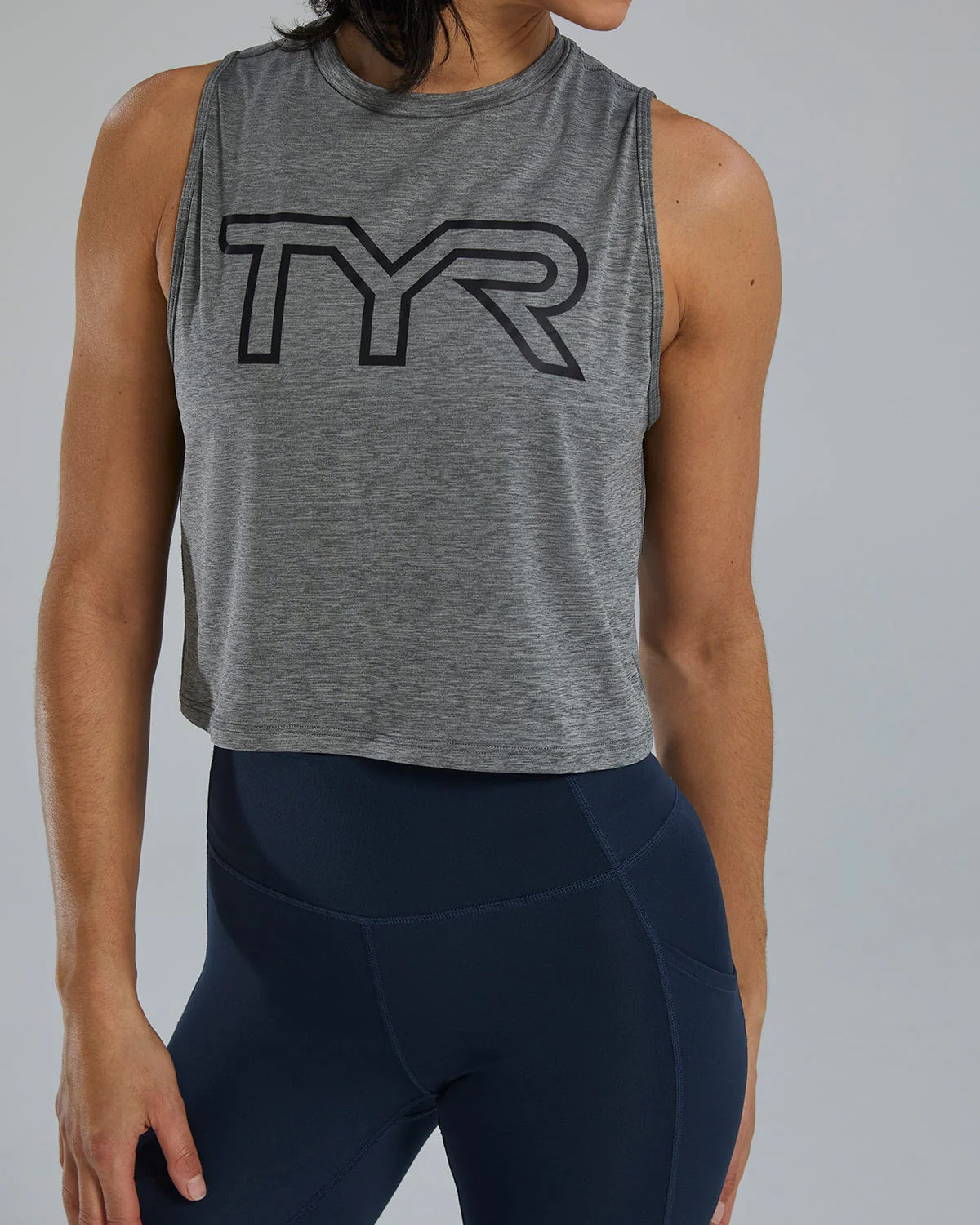 TYR ClimaDry™ Women's Cropped Tech Tank - Solid / Heather - Image 15