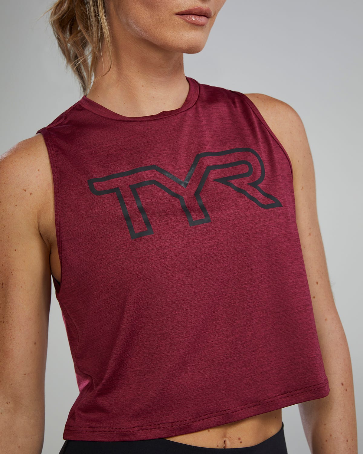 TYR ClimaDry™ Women's Cropped Tech Tank - Solid / Heather - Image 24