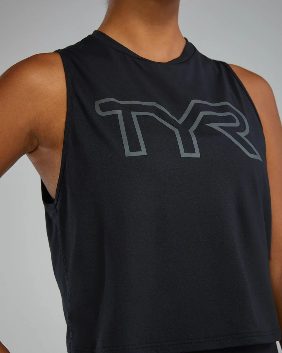 TYR ClimaDry™ Women's Cropped Tech Tank - Solid / Heather - Image 8
