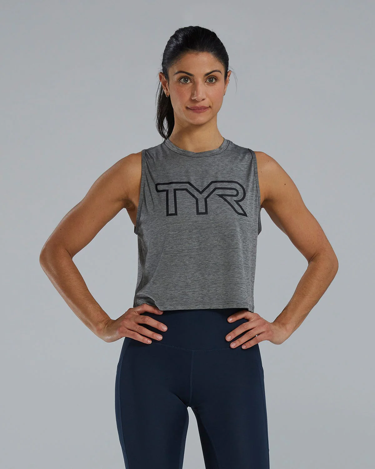 TYR ClimaDry™ Women's Cropped Tech Tank - Solid / Heather - Image 9