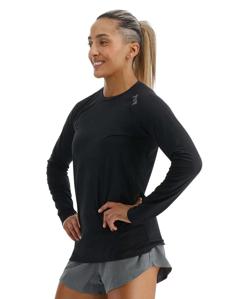 TYR ClimaDry™ Women's Raglan Long Sleeve Tee - Solid / Heather - Image 19