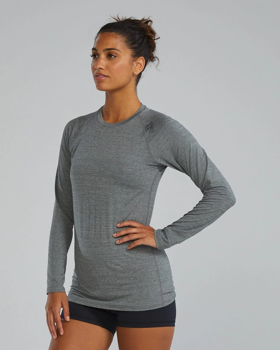 TYR ClimaDry™ Women's Raglan Long Sleeve Tee - Solid / Heather - Image 3