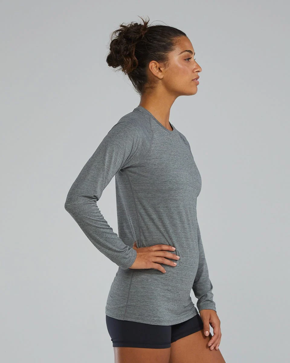 TYR ClimaDry™ Women's Raglan Long Sleeve Tee - Solid / Heather - Image 4