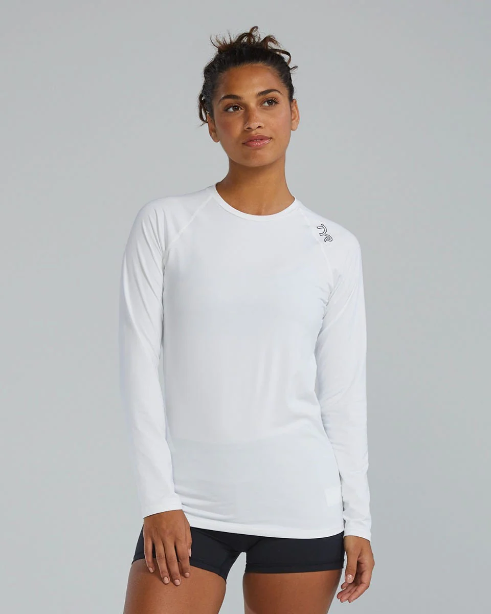 TYR ClimaDry™ Women's Raglan Long Sleeve Tee - Solid / Heather - Image 9
