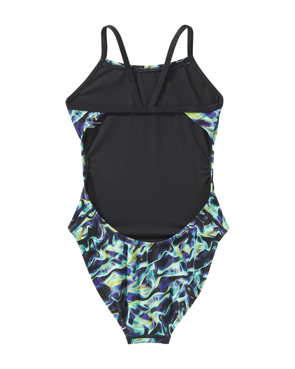 TYR Durafast EliteĀ® Girls Cutoutfit Swimsuit - Energia - Image 6