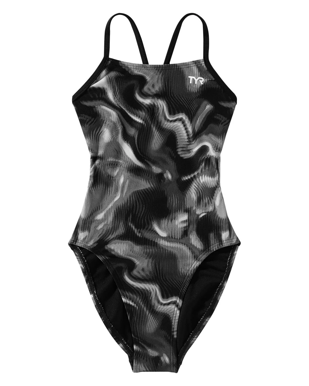 TYR Durafast EliteĀ® Girl's Cutoutfit Swimsuit - Waveform - Image 3