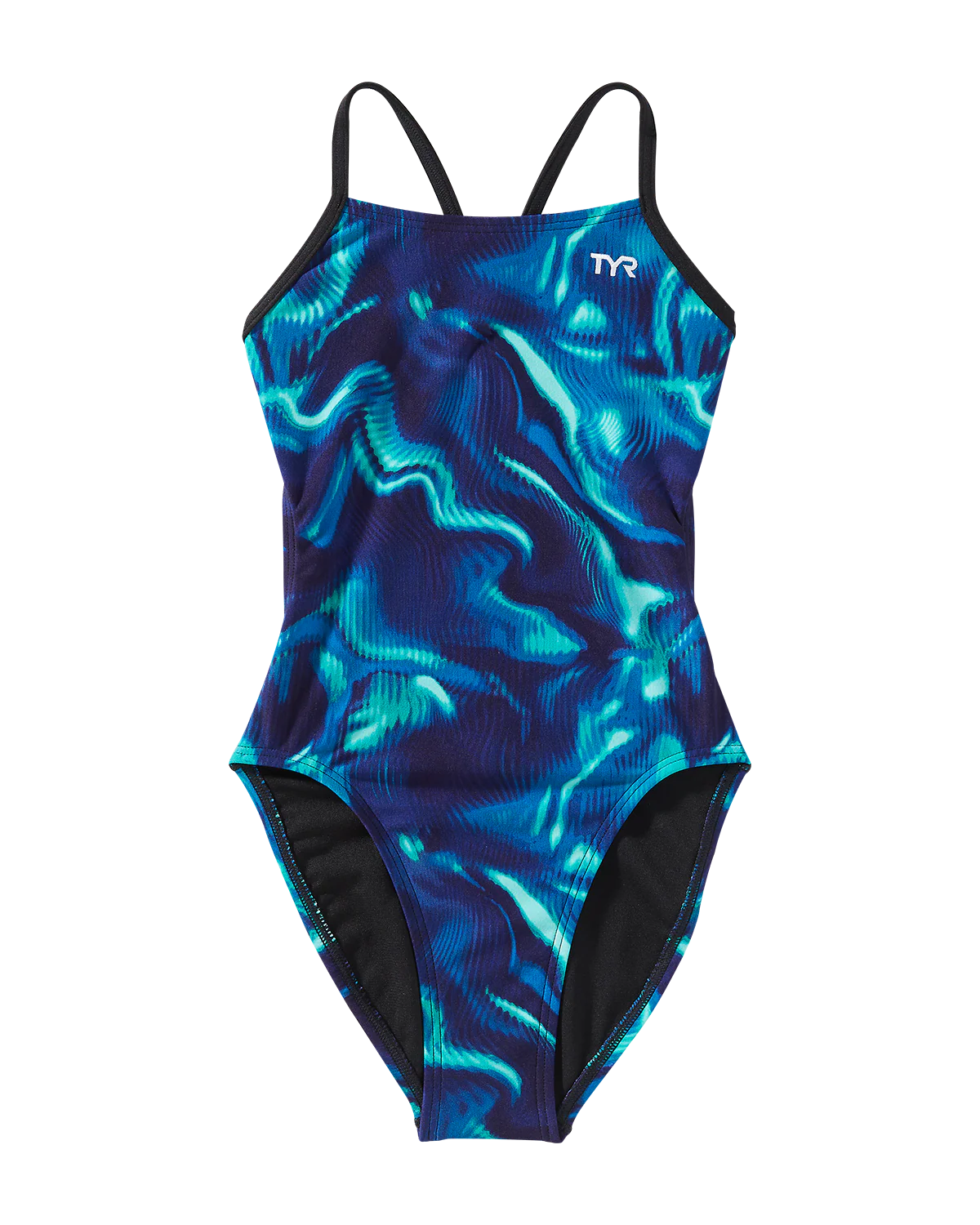 TYR Durafast EliteĀ® Girl's Cutoutfit Swimsuit - Waveform - Image 7