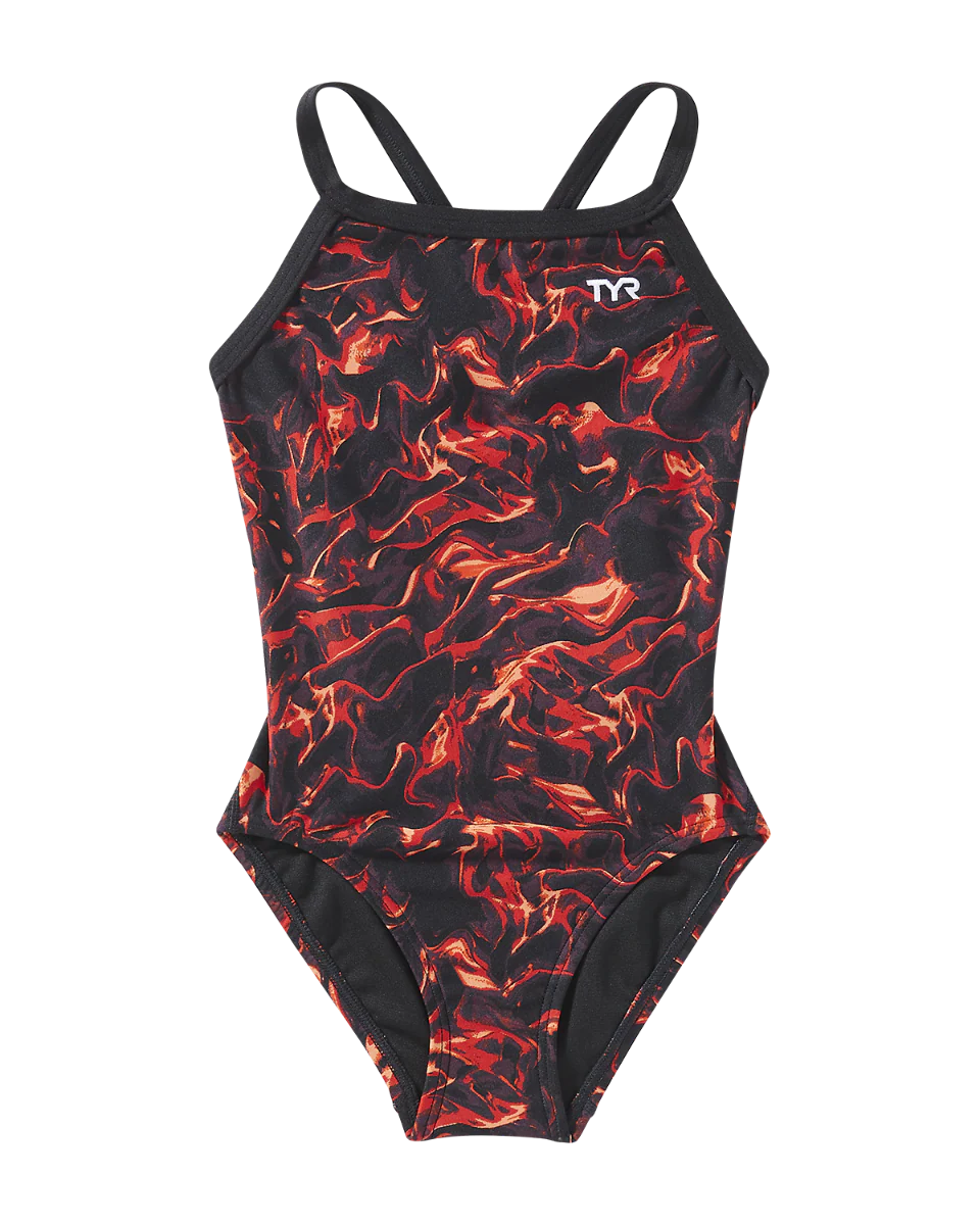 TYR Durafast EliteĀ® Girls Diamondfit Swimsuit - Energia - Image 3