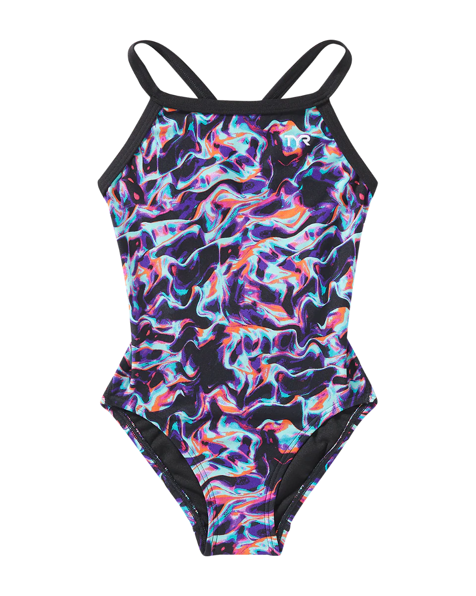 TYR Durafast EliteĀ® Girls Diamondfit Swimsuit - Energia - Image 5