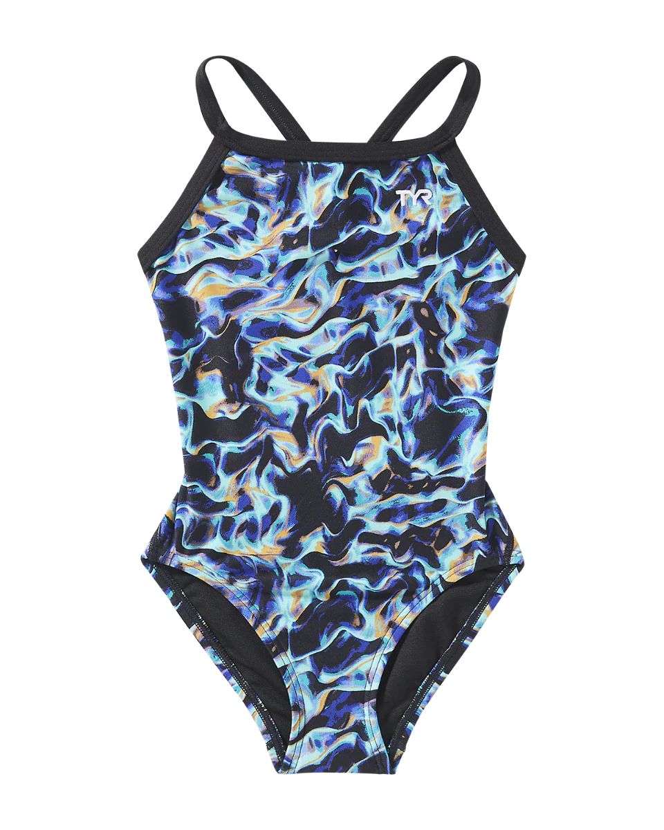 TYR Durafast EliteĀ® Girls Diamondfit Swimsuit - Energia - Image 7