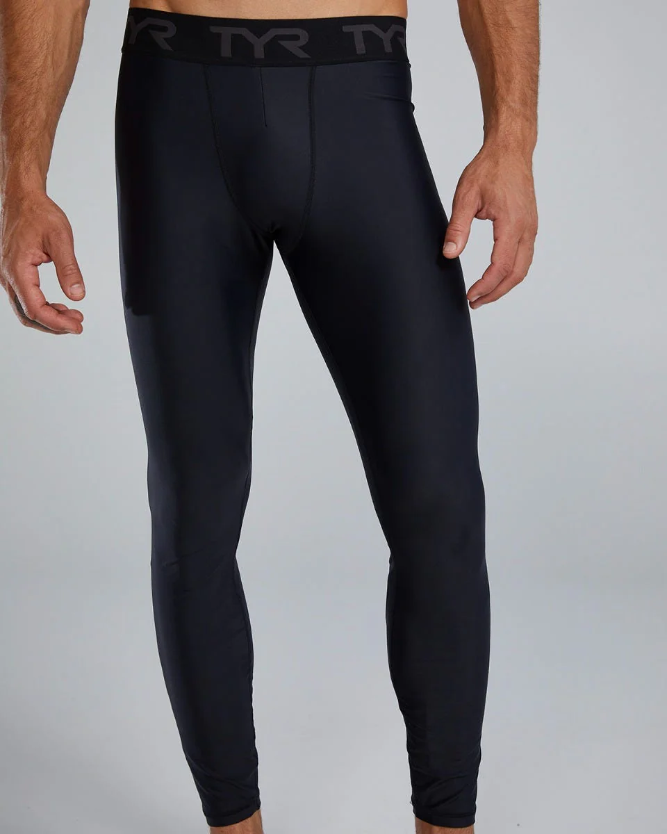 TYR Men's Full Length Compression Leggings - Solid - Image 5