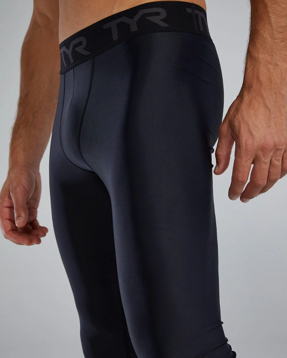TYR Men's Full Length Compression Leggings - Solid - Image 6