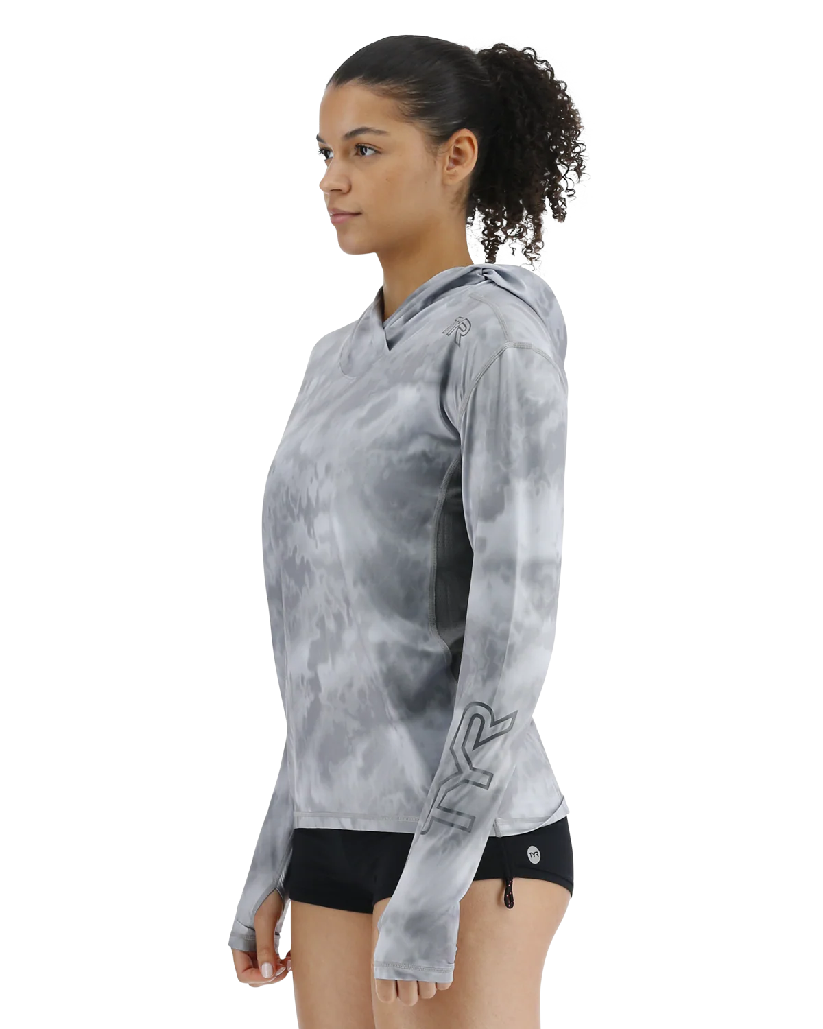 TYR SunDefense™ Women's Vented Hooded Shirt - Turbulent - Image 3