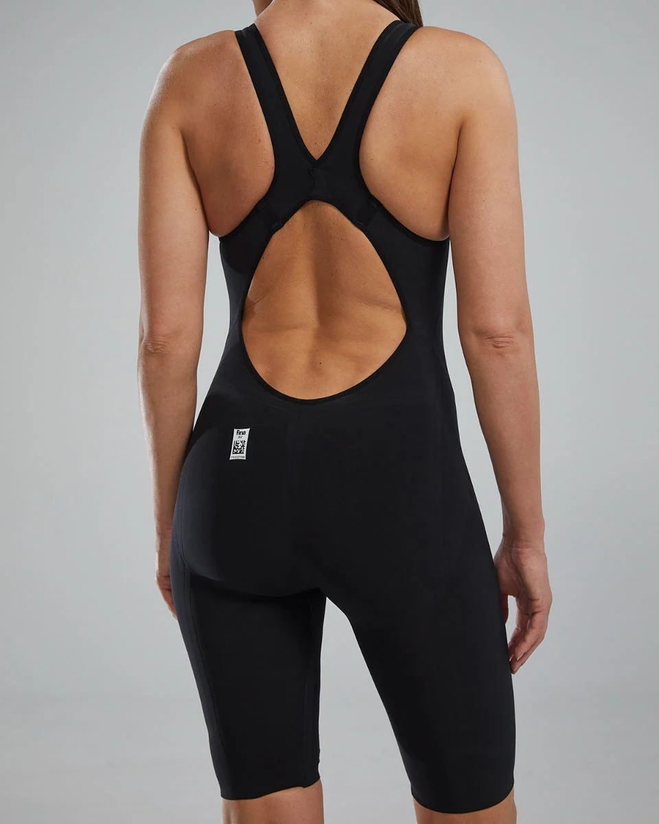 Women's Venzo Open Back Swimsuit - Solid - Non PFAS - Image 21