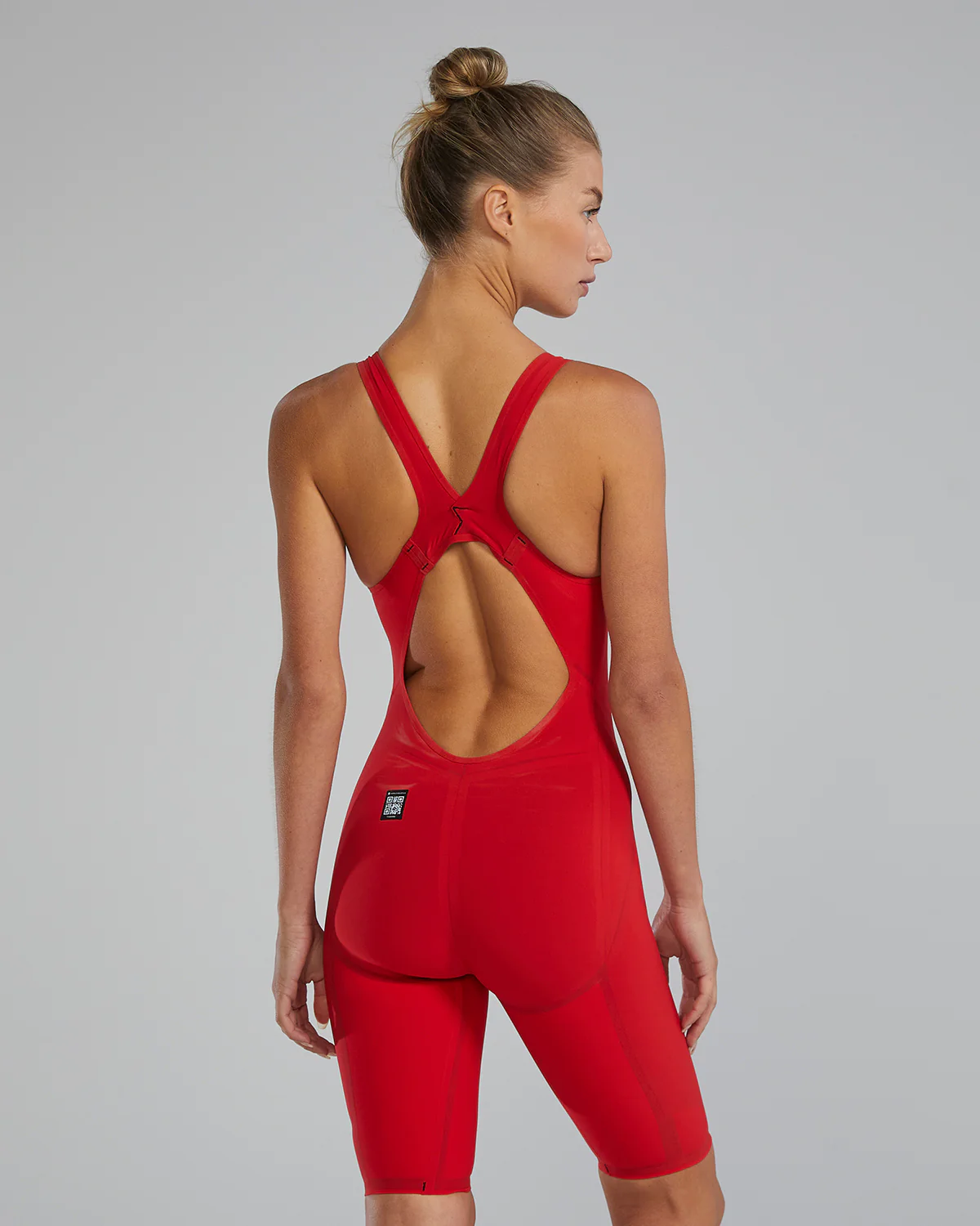 Women's Venzo Open Back Swimsuit - Solid - Non PFAS - Image 41